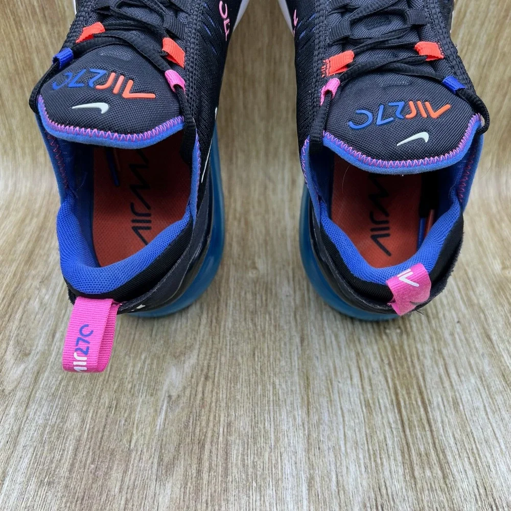 Nike Air Max 270 Men's Size 9.5 Black Astronomy Blue Shoes Sneakers DC1858-001